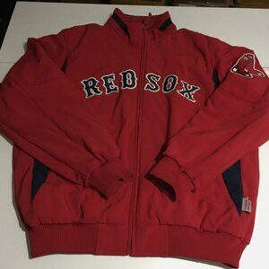 Boston Red Sox Majestic Mens Large Red Jacket Full Zip